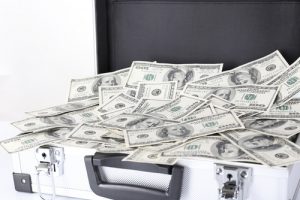 Marijuana dispensary cash briefcase